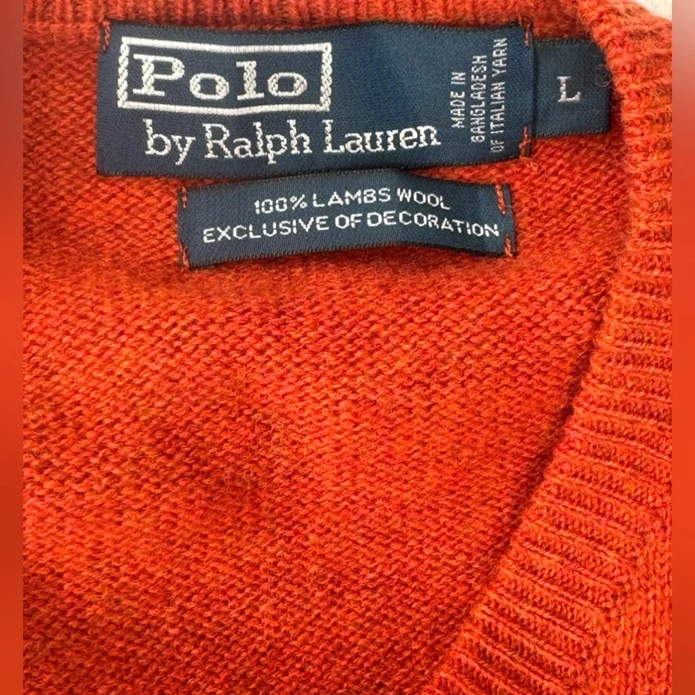 Polo by Ralph Lauren 100% lambs wool Mens pullover sweater